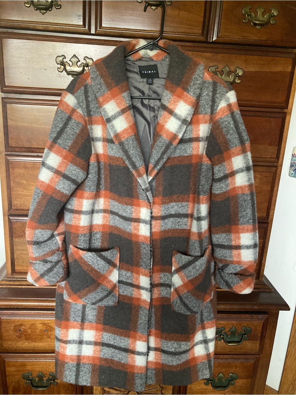 Tribal Plaid Coat